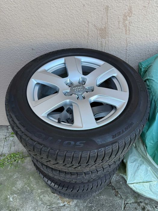 Koła Audi 4G0 C7 A6 A4 A5 opony zimowe Pirelli Winter 225/55/17
