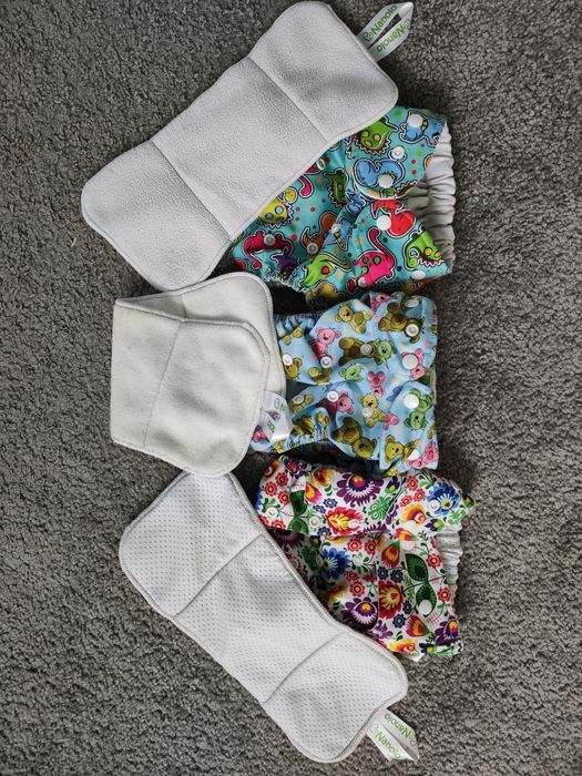 Pieluszki wielorazowe firmy Nanolo z wkladami