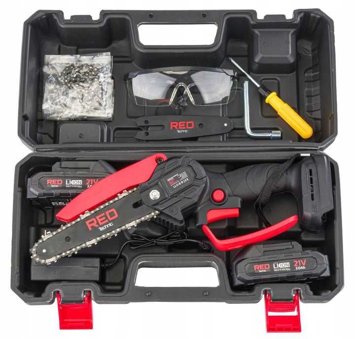 Piła ŁAŃCUCHOWA Akumulatorowa 2x AKU 4'' + 6'' 4xŁańcuch RTMPA0064