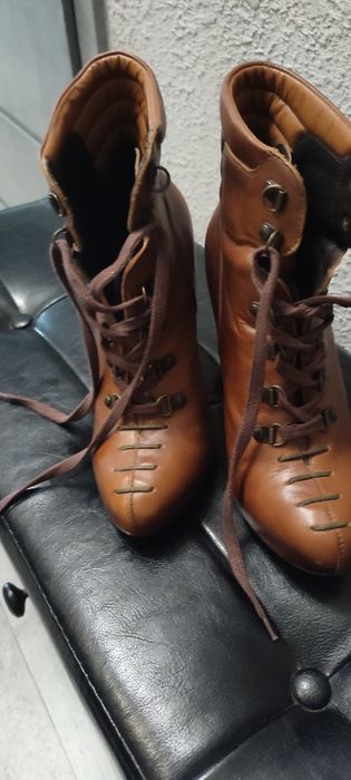 Botki damskie skórzane Badura