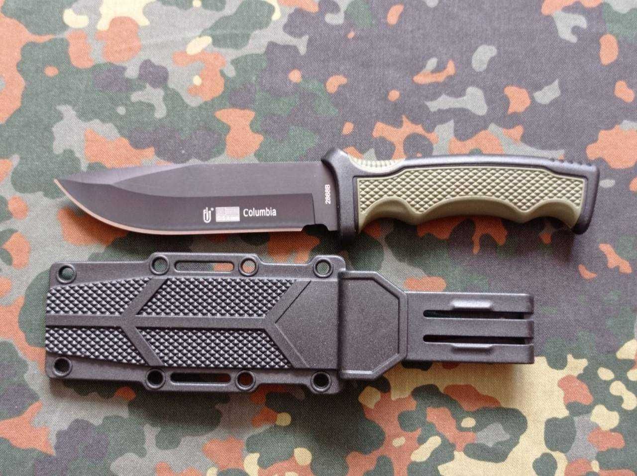 Туристичний польовий ніж Columbia 2868B Койот Military 21.5см в ножнах