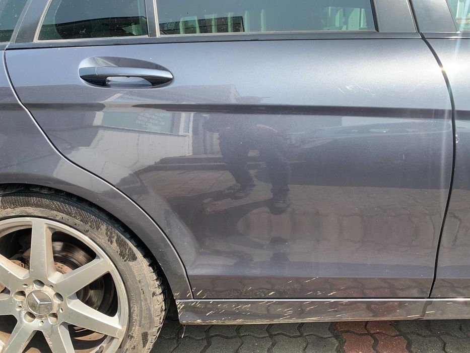 Mercedes C klasa W204 Drzwi tył prawe grafit lakier 755 ŁADNE!