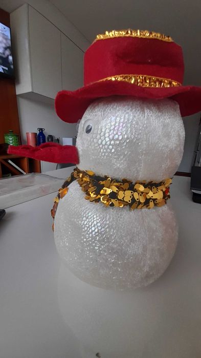 Boneco de neve decorativo natal