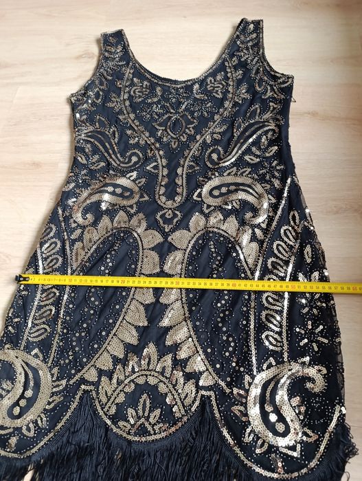 Strój karnawałowy lata 20-30 z dodatkami rozmiar 2XL