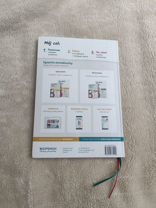 Tak, zdam egzamin ósmoklasisty niezbędnik z teorii z j.polskiego wydaw