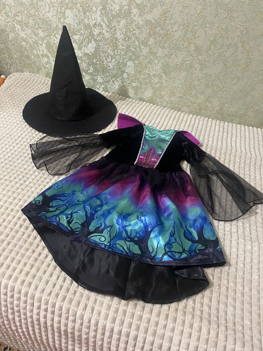 Костюм чарівниці 3-4 роки сукня капелюх волшебницы