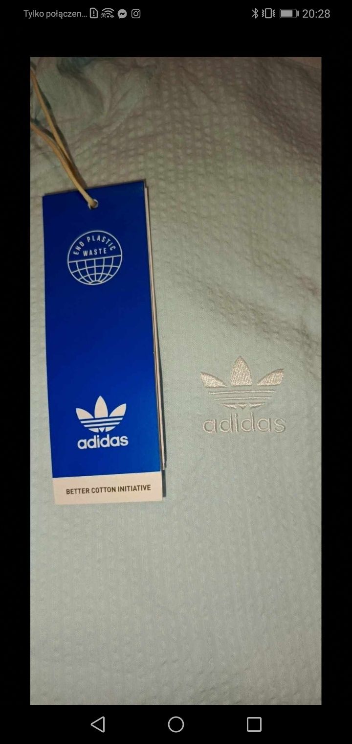 adidas Bluza adicolor Classics HL9305 Błękitny Relaxed Fit