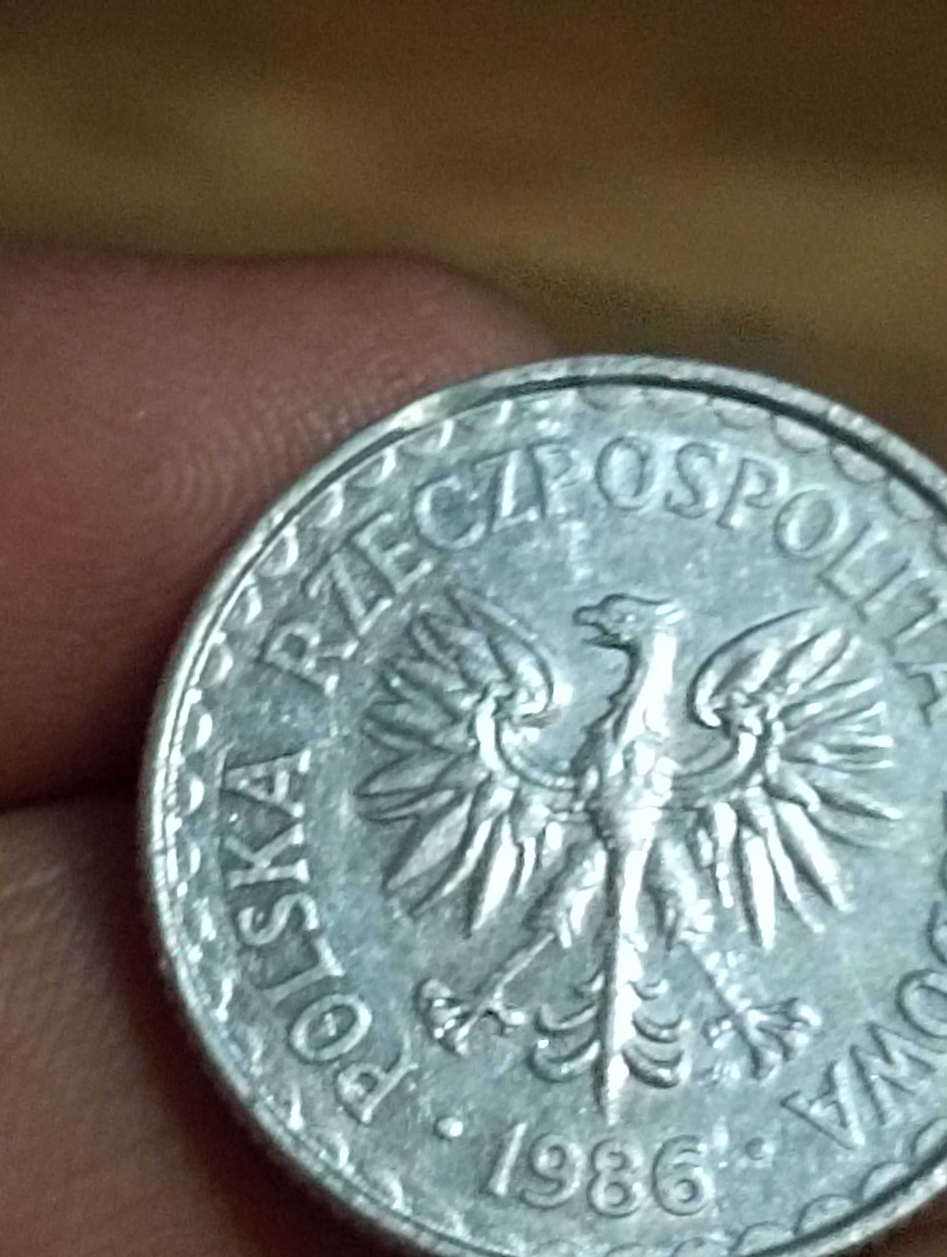 Sprzedam monetę 1 zloty 1986 rok końcówka blachy