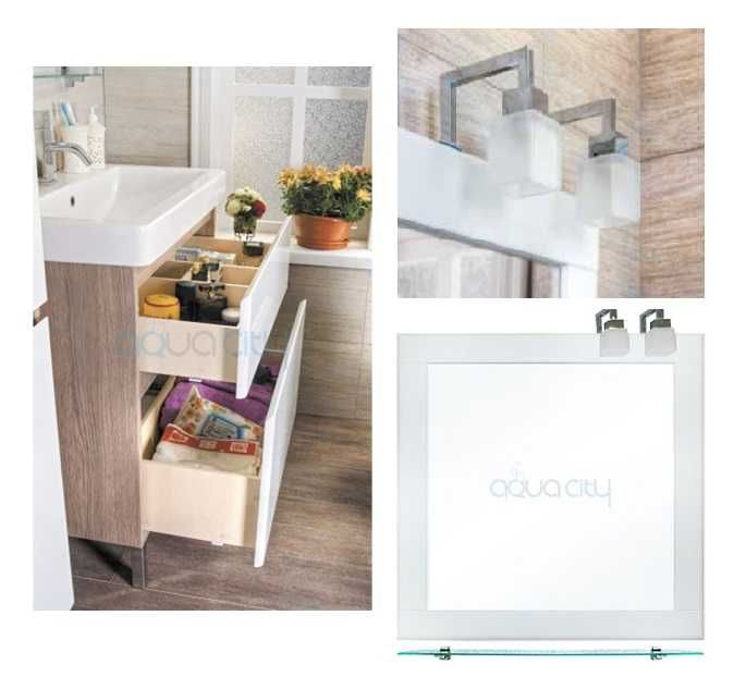 Мебель для ванной - тумба, раковина, пенал, зеркало, Мойдодыр Сорренто