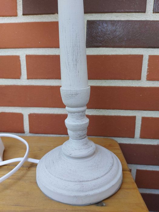 Candeeiro de mesa madeira cinza