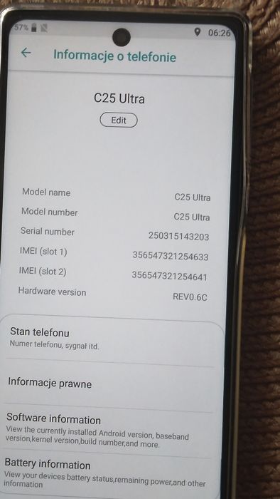 Smartfon C25ULTRA