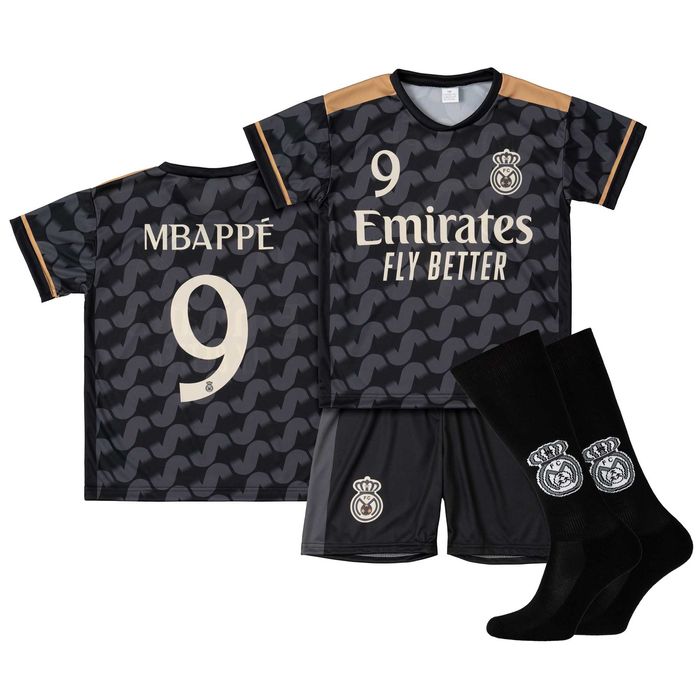 Strój dziecięcy Real Madryt Mbappe rozm. 140 + 2x Koszulka Bellingham
