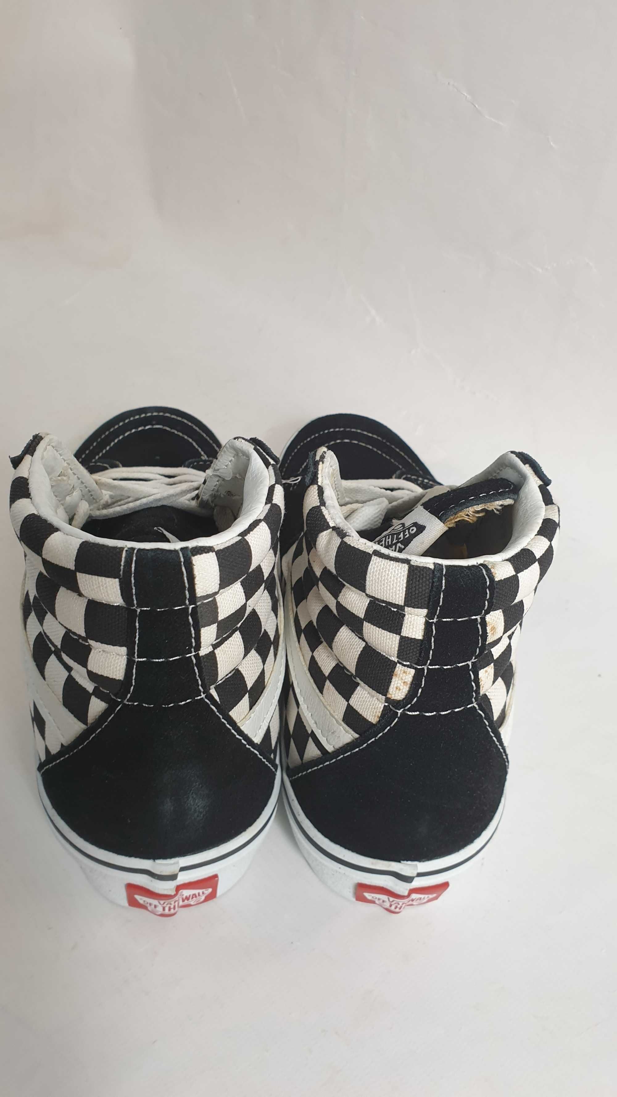 Trampki Męskie Damskie Unisex Wysokie Vans W Kratkę V38CL SK8-HI DX 38