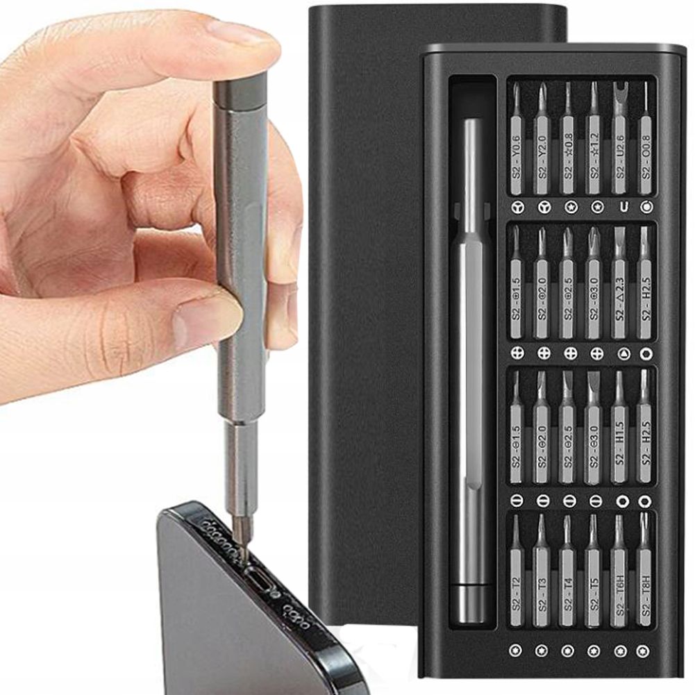 Zestaw śrubokrętów wkrętaki 25w1 TorX krzyżak płaski zegarka torks