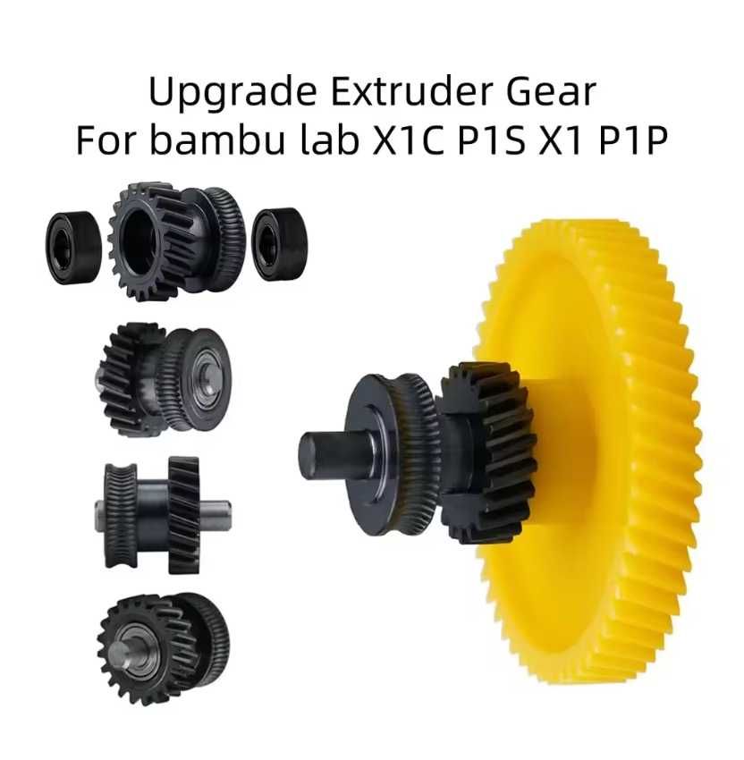 Шестерня екструдера з загартованої сталі Bambu Lab X1 / P1S