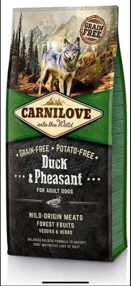 Сухий корм для собак CARNILOVE Duck & Pheasant for Adult 12кг