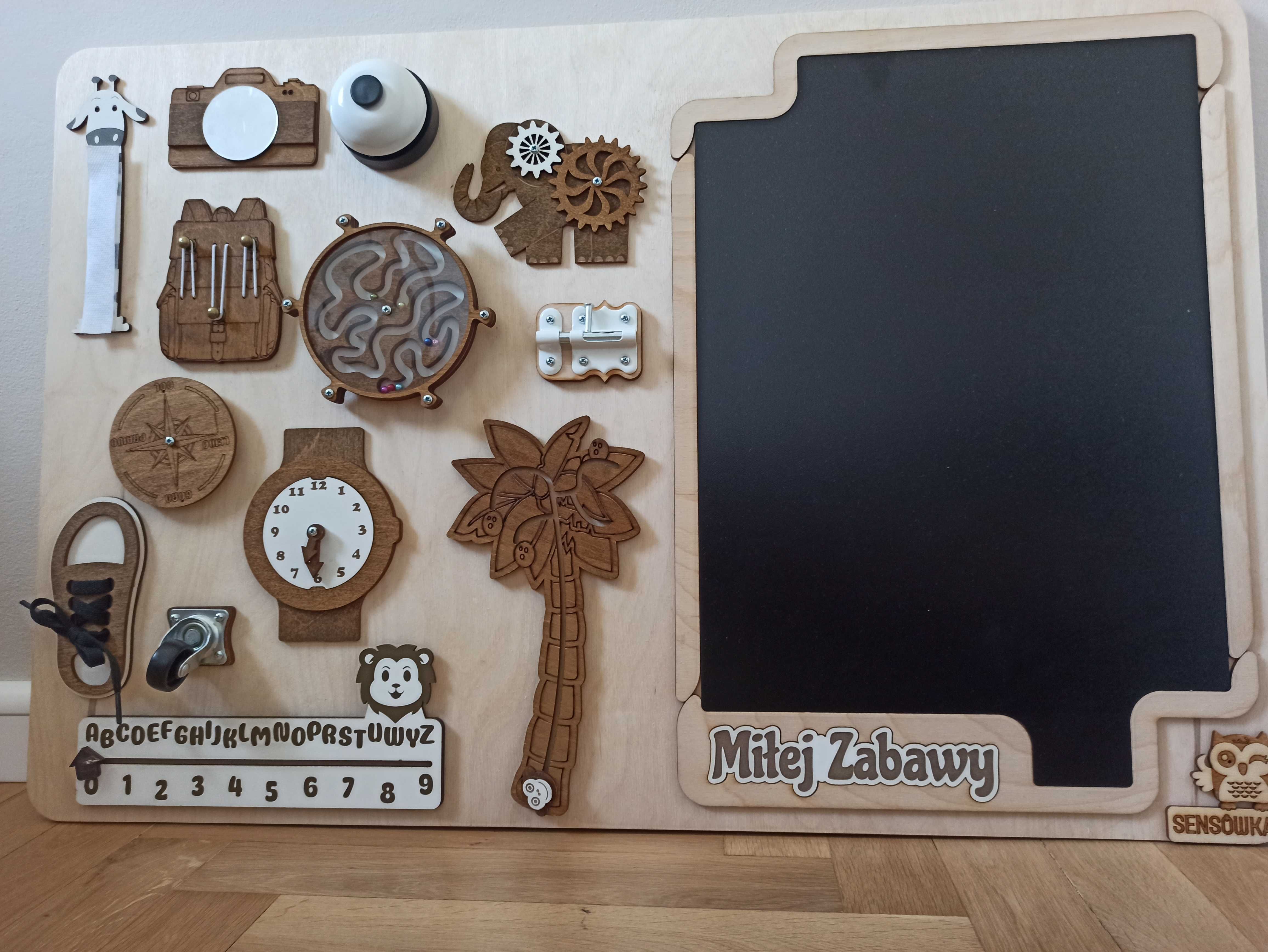 Sensoryczna tablica manipulacyjna Montessori XXL