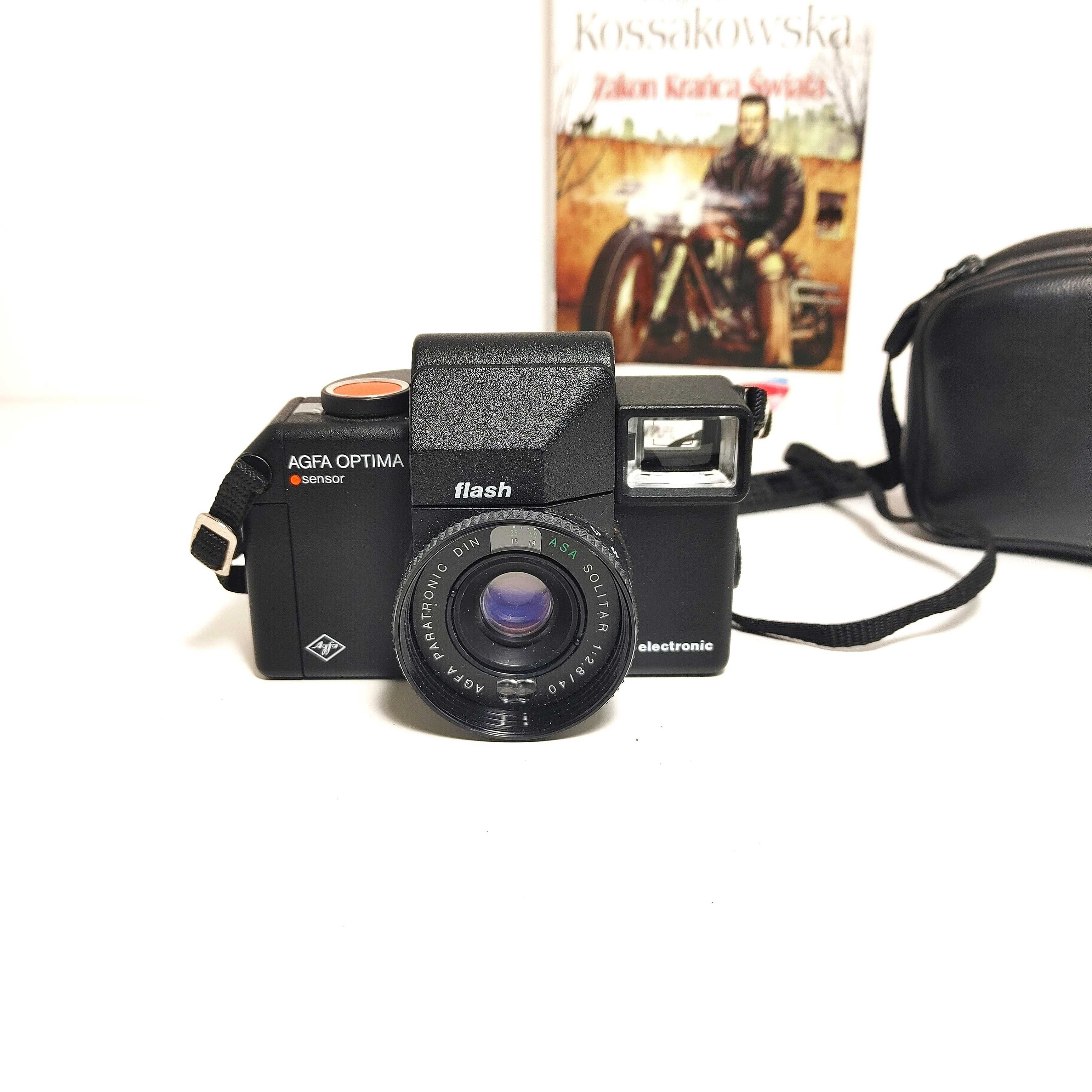 Aparat analogowy Vintage AGFA Optima Sensor Flash Electronic Cudo