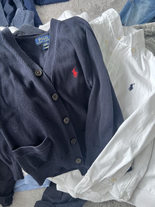 Box z markowymi ubraniami dla chlopca nowe i uzywane 3-5 lat