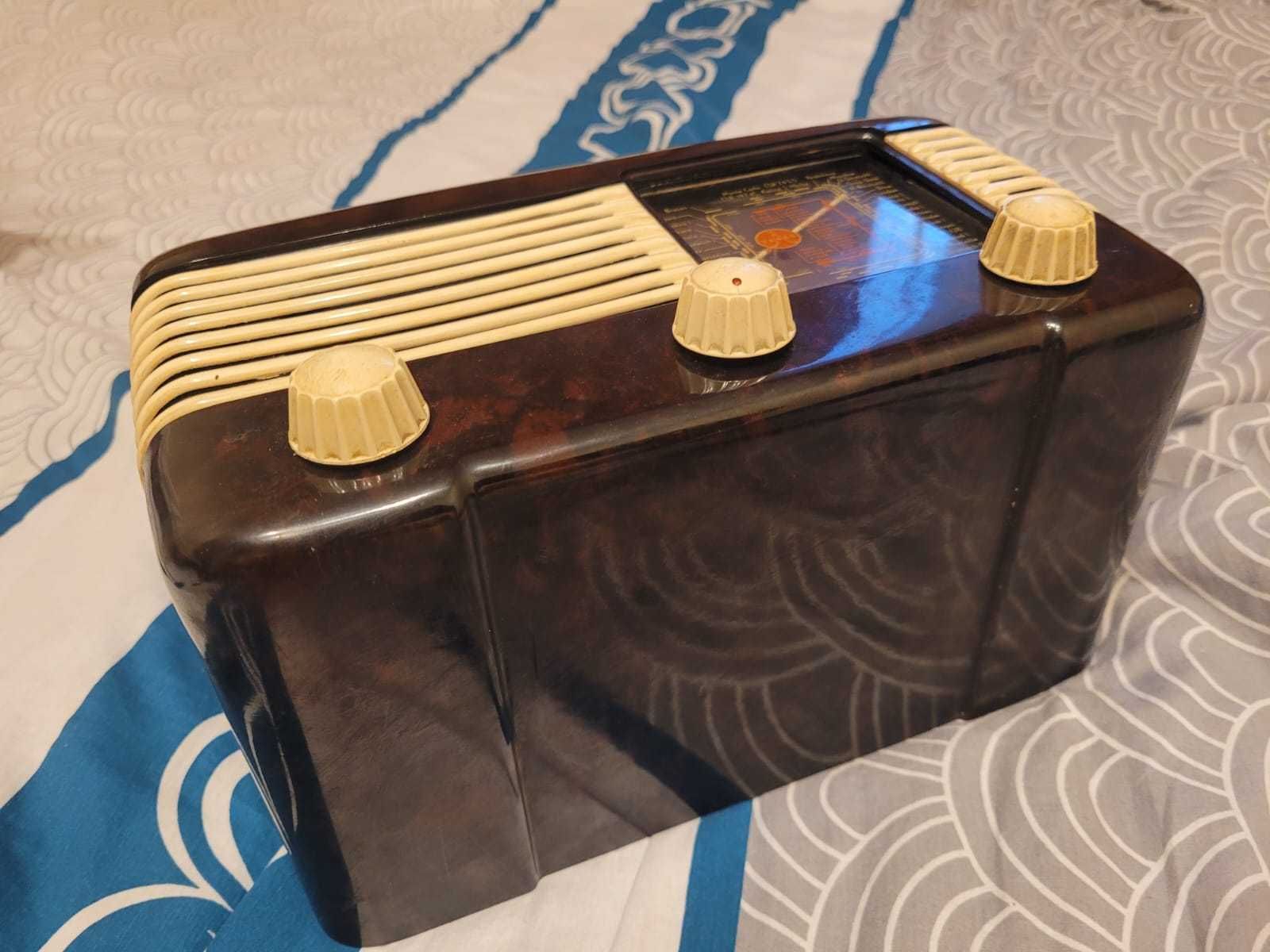 Radio lampowe Tesla 306U Talisman antyk oryginalne pudełko rarytas