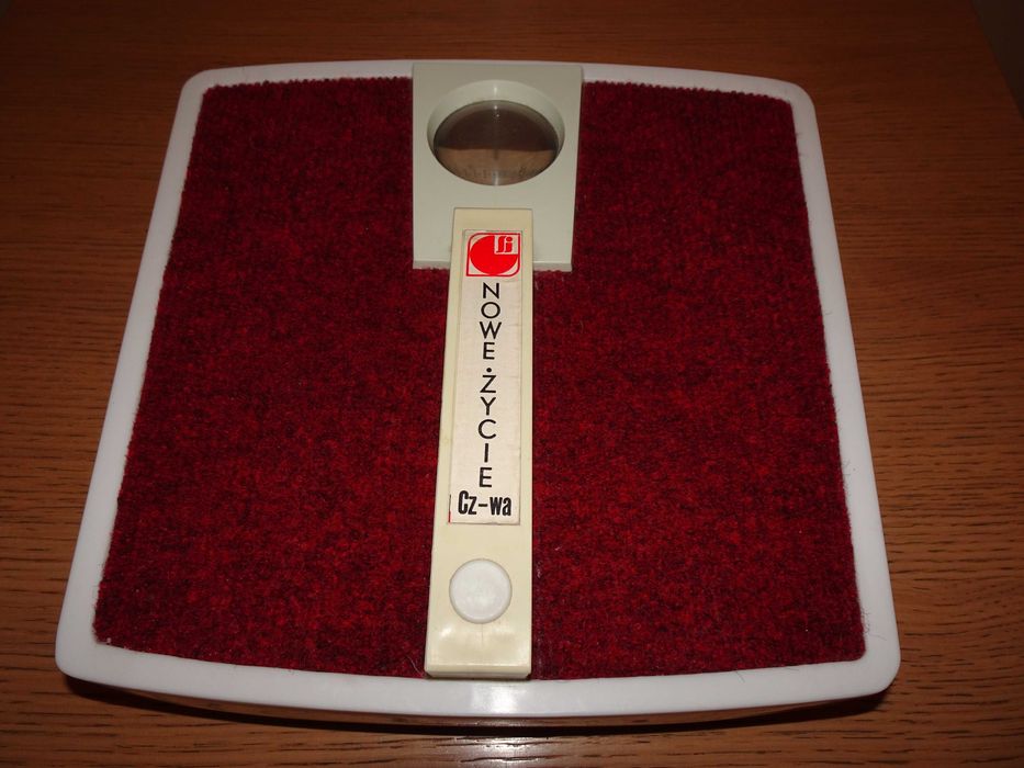Waga łazienkowa PRL, waga osobowa WO-5 vintage, PRL, retro