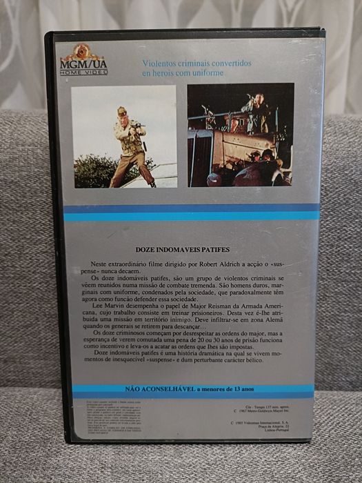 Doze Indomáveis Patifes 1 e 2 Vhs