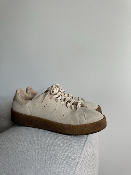 Stan Smith oryginalne beżowe buty skórzane zamszowe 46 2/3