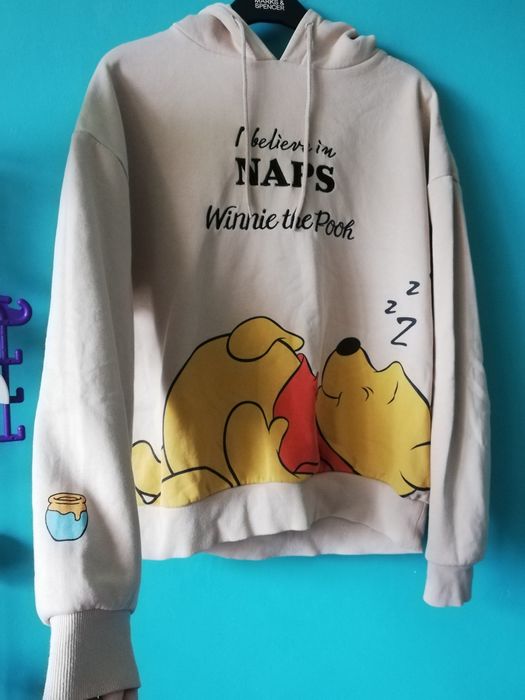 Brązowa beżowa bluza House S 36 Disney Kubuś Puchatek
