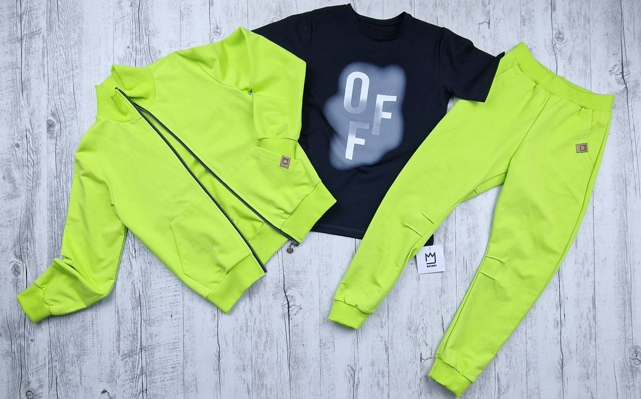 Dres bluza bomberka i spodnie 116/122