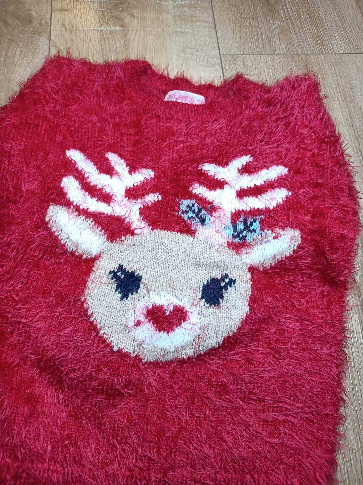 sweter dziewczęcy r. 98 -104