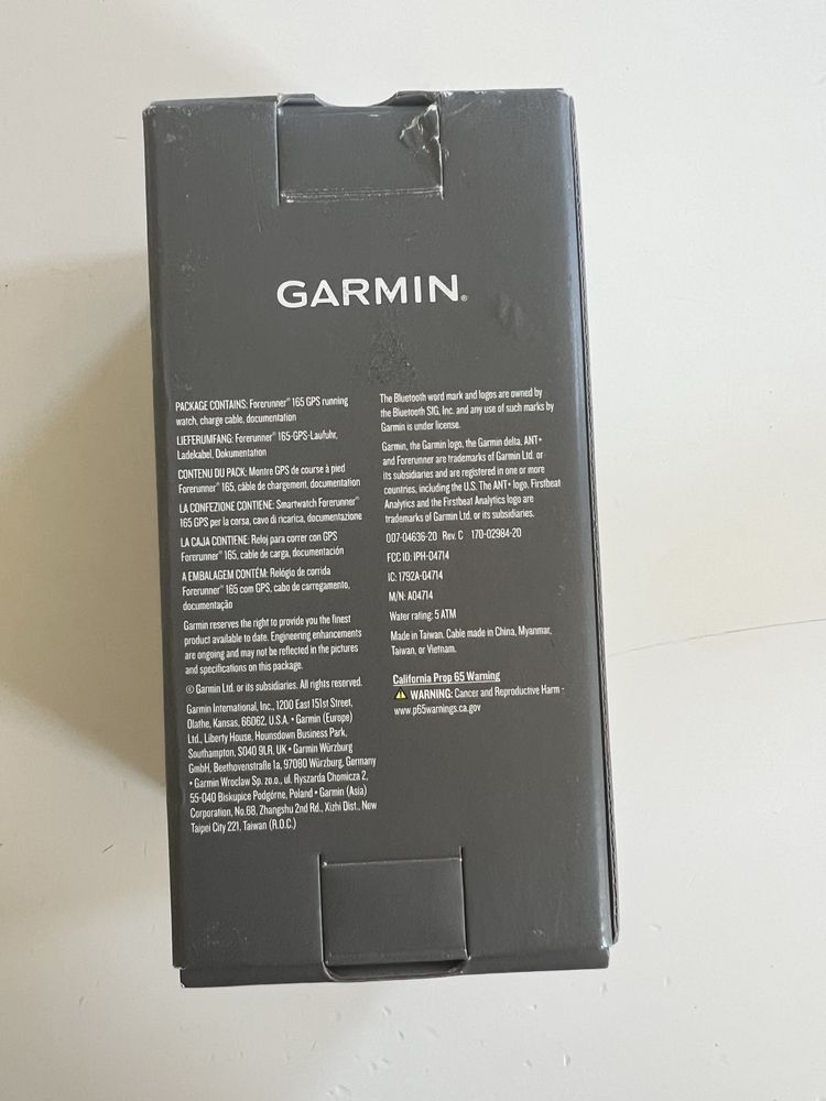 Nowy zegarek Garmin forerunner 165 amoled