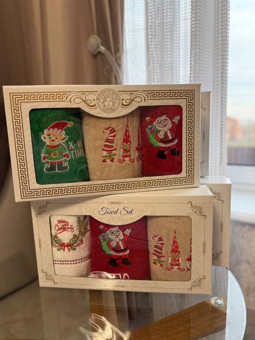 Подарункові новорічні рушники