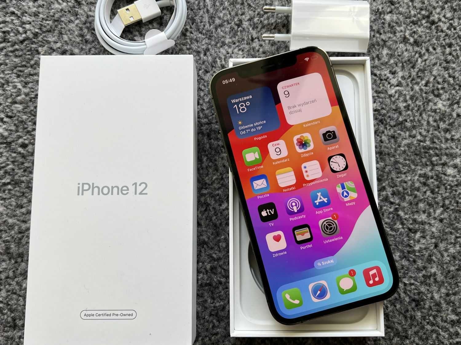 iPhone 12 Pro 128GB SPACE Grey Szary Grafitowy Bateria 97% Gwarancja