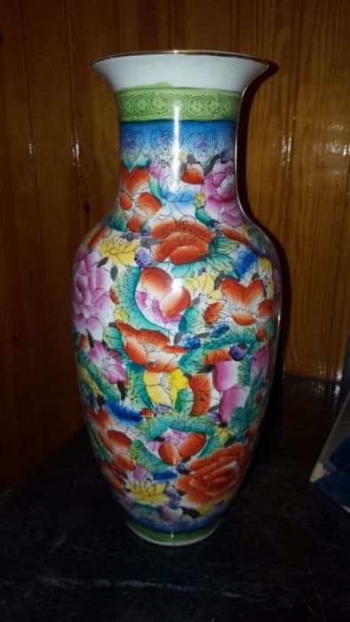 Jarra floral antiguidade