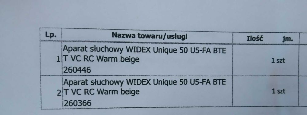 Aparat słuchowy WIDEX