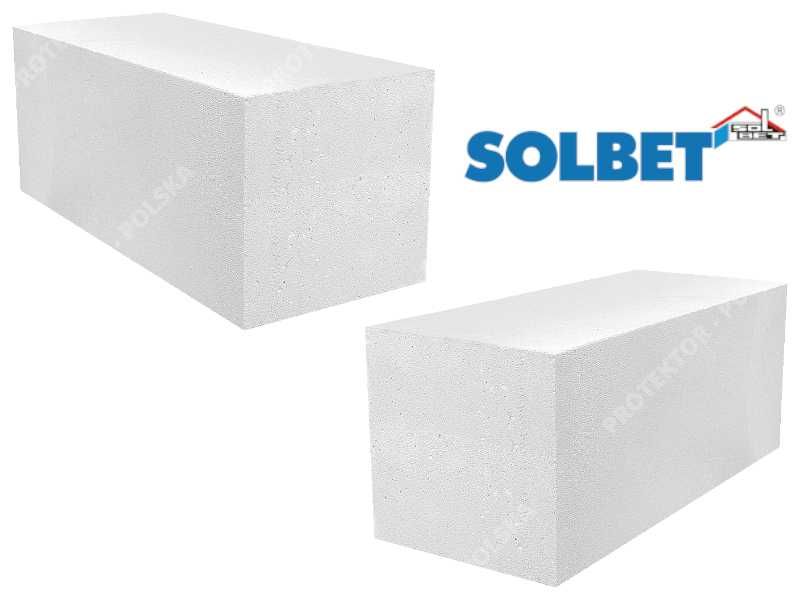 beton komórkowy SOLBET 24cm bloczek gazobeton pustak ściana xella mur