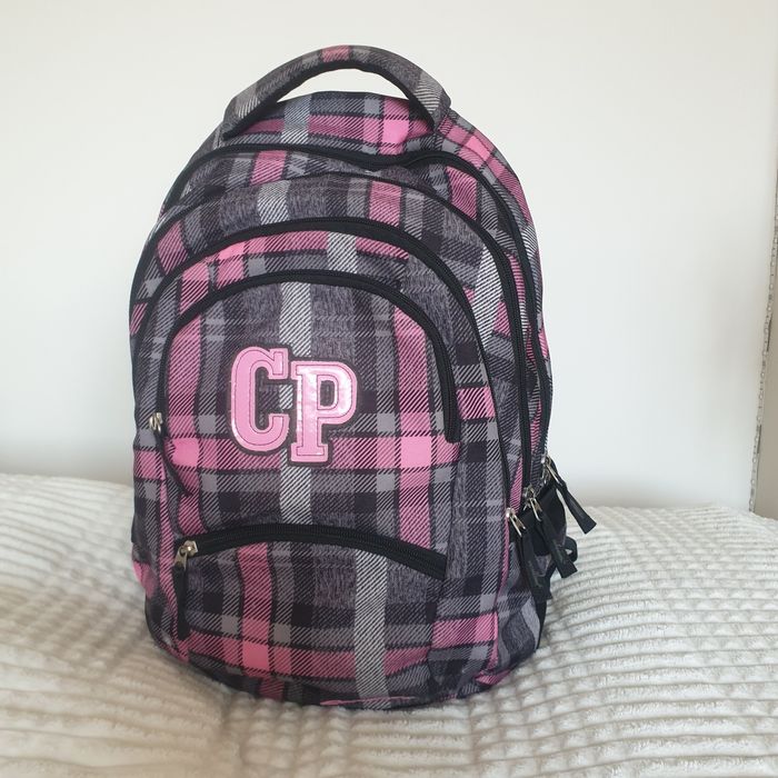 Cool Pack College, plecak dla dziewczynki, czarno-różowa kratka