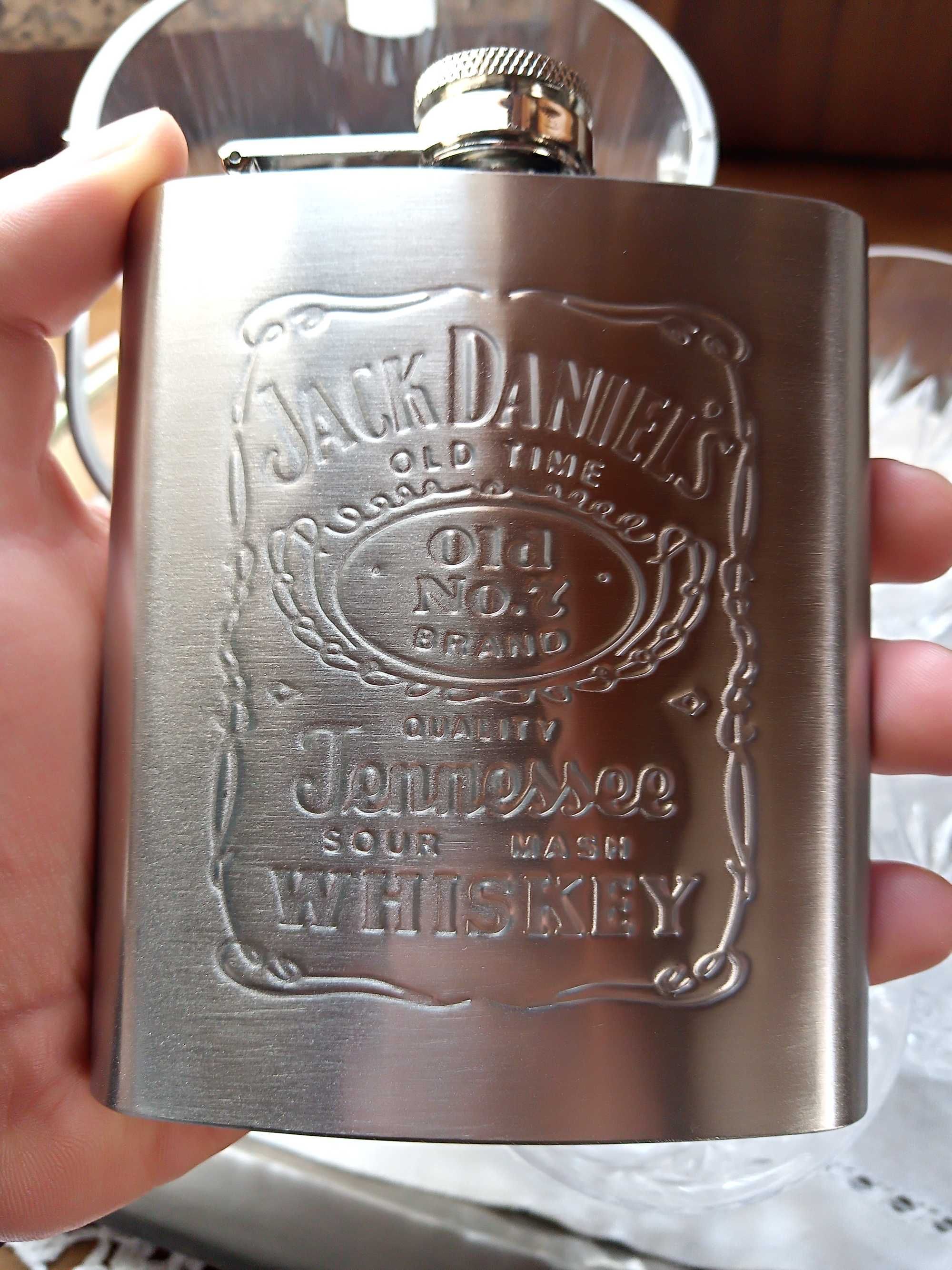 Cantil de bolso Whisky Jack Daniel's para bebidas aço inoxidáve (NOVO)