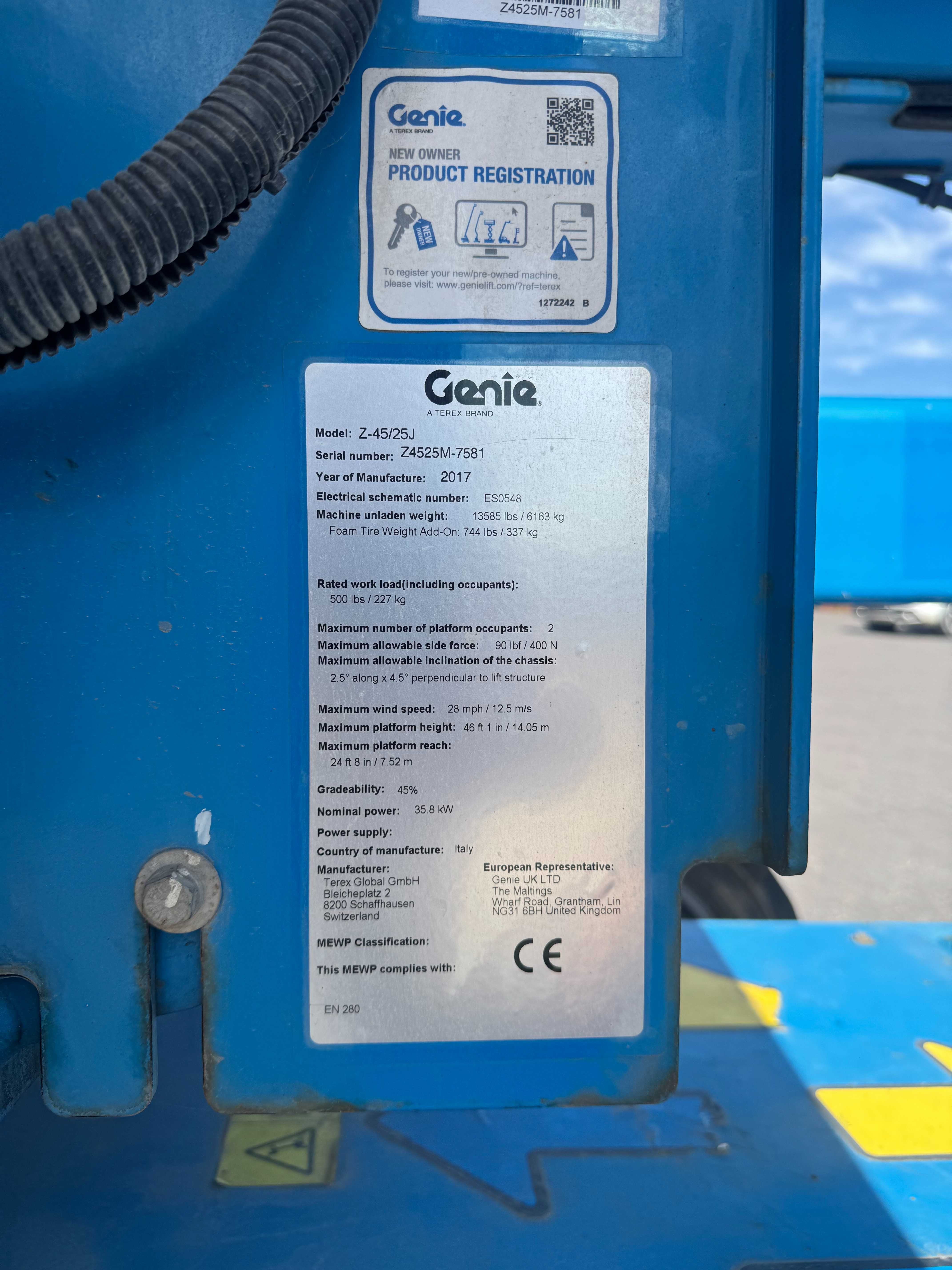 Genie Z45/25J 2017