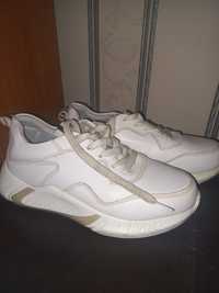 Белые Кожаные кроссовки