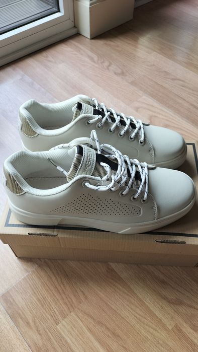 Buty męskie beżowe ( kremowe)