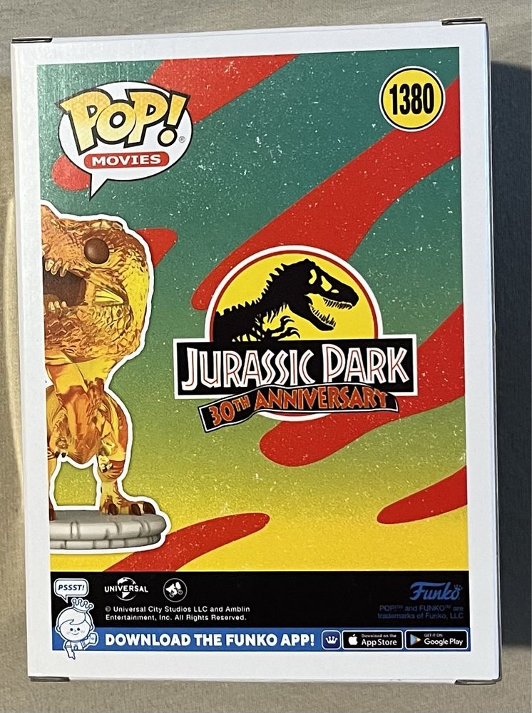 Tyrannosaurus Rex Amber Jurassic Park 1380 Funko POP