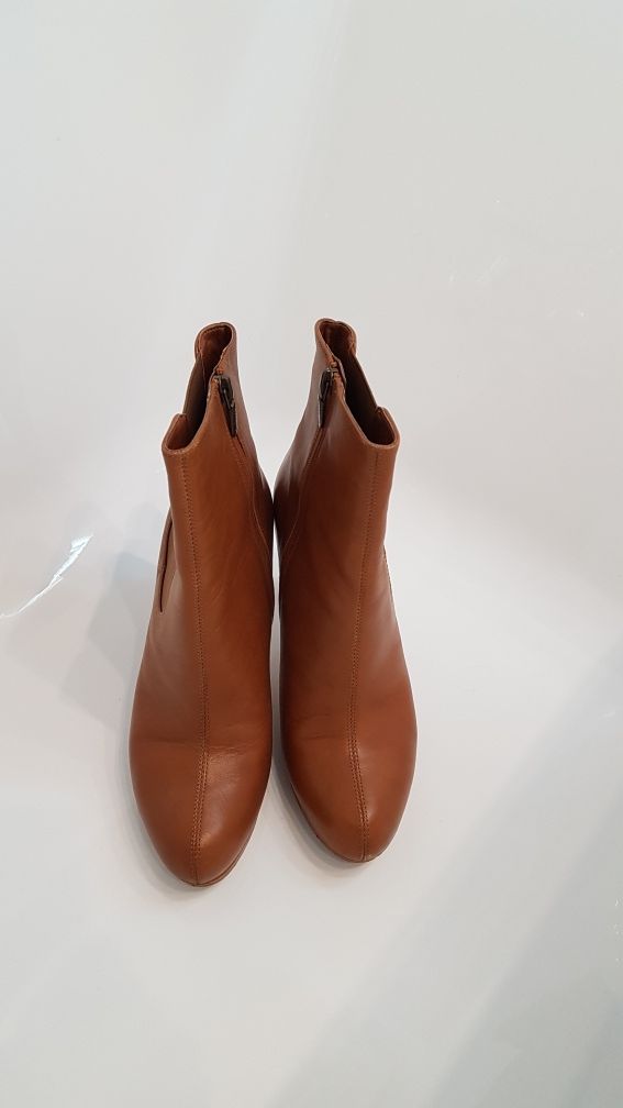 Botki / kozaki Clarks - Skóra naturalna