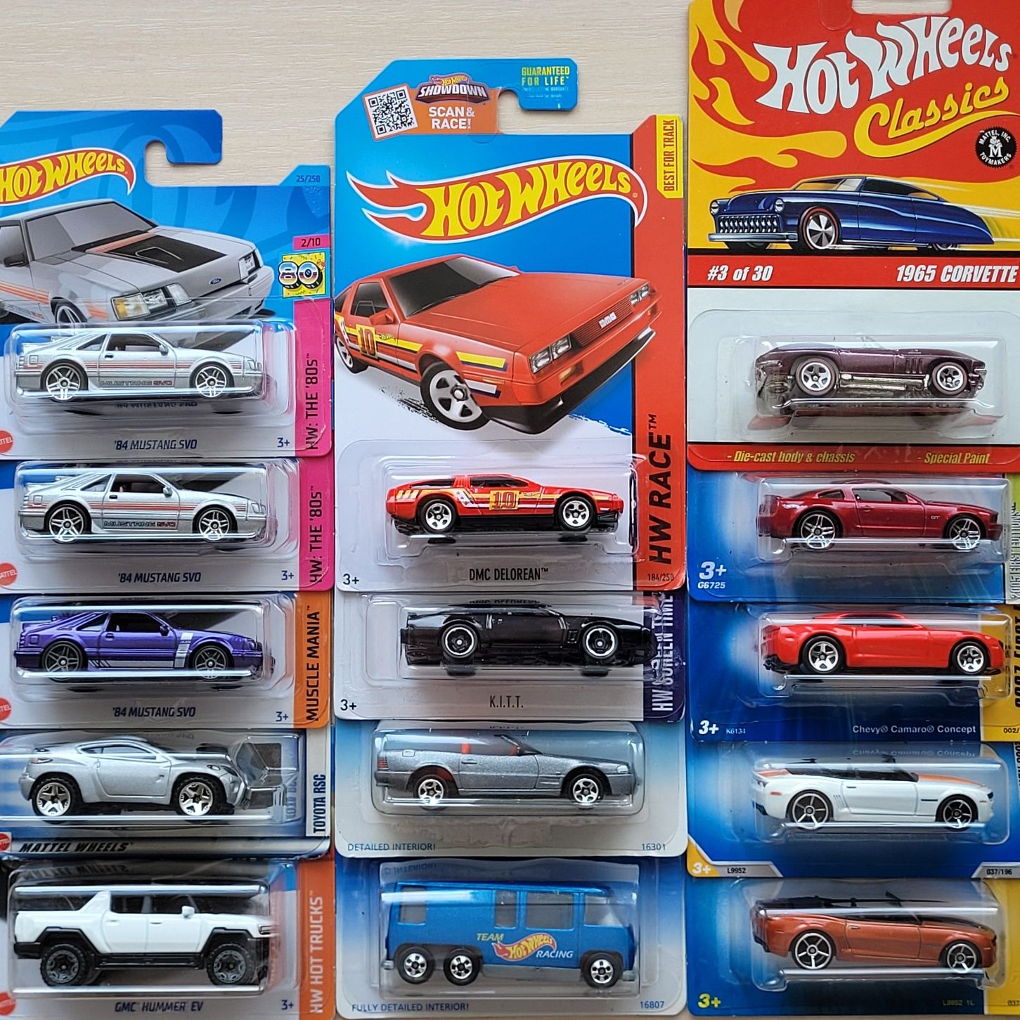 Базові машинки Hot Wheels різних років