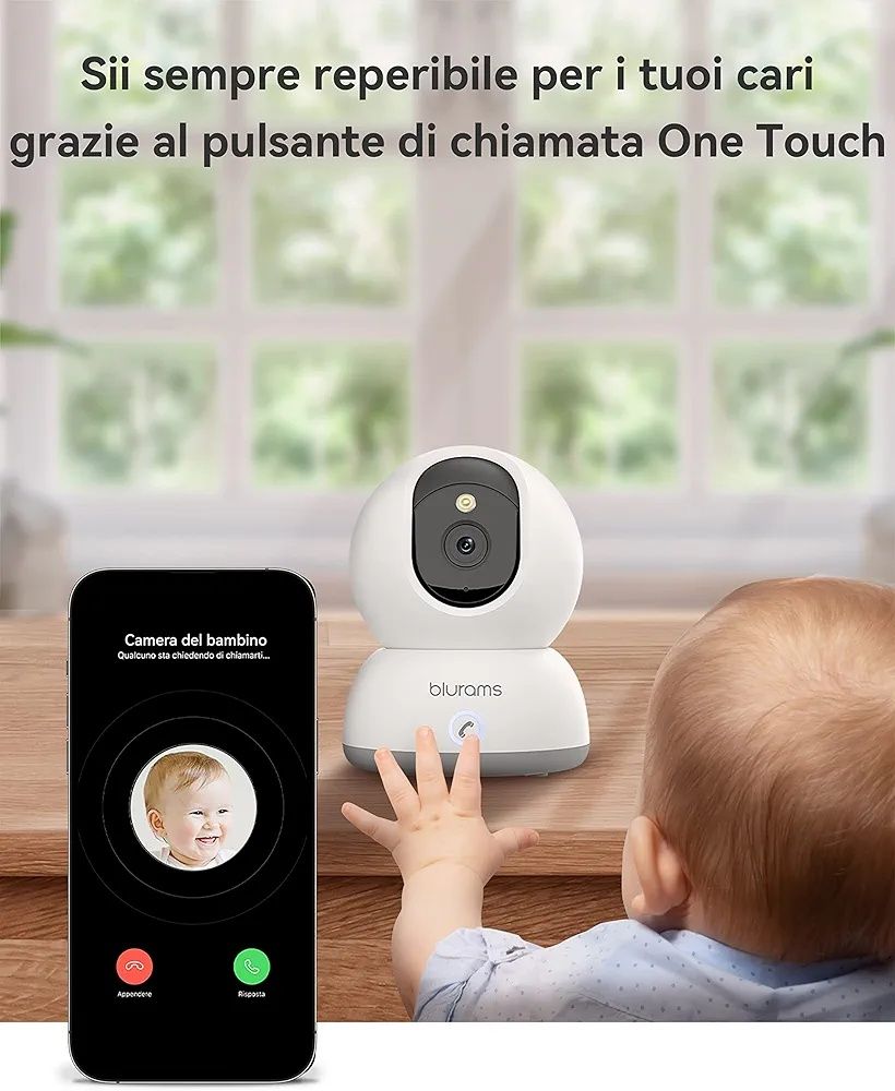 blurams 2K Wewnętrzna kamera Wi-Fi 360° – idealna do monitorowania dom