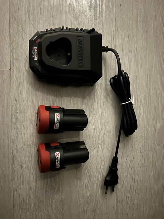 2x akumulator 12V 2Ah Parkside PAPK + ładowarka - NOWE 3 lata GW