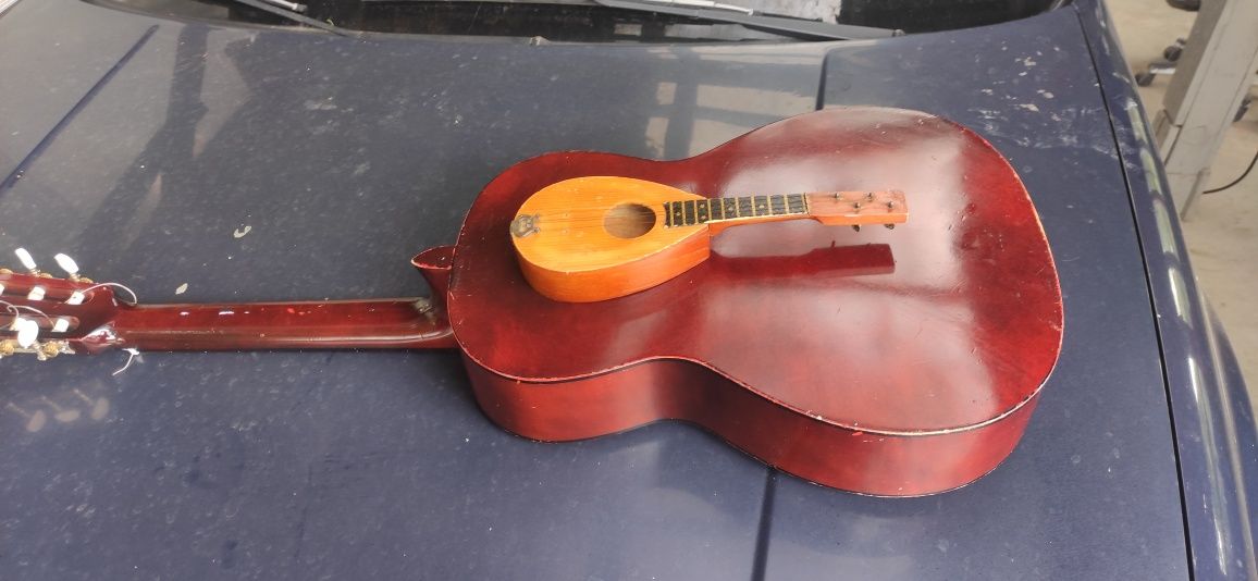 Gitara mini drewno ładnie zachowana