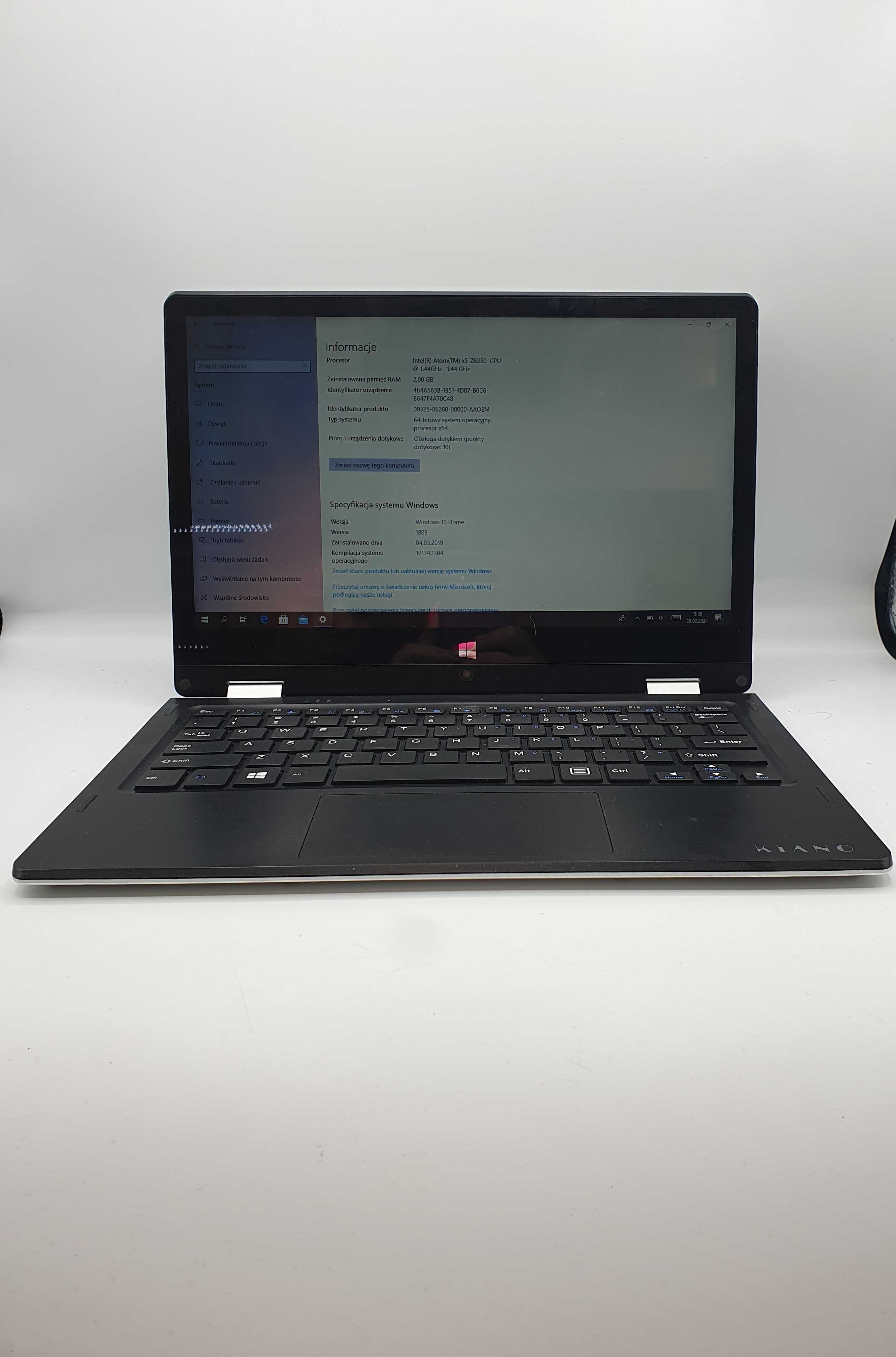 Laptop Kiano Elegance 11.6 11,6 " Intel Atom X 2 GB / 32 GB szary