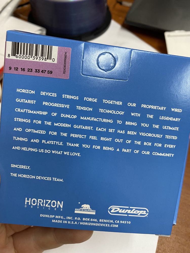 Struny gitarowe Horizon Devices Progressive Tension Standard 7 9/59