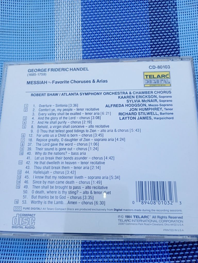 CD Handel: Messiah - Favorite Choruses & Arias
5,0